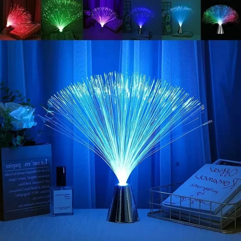 Fiber Optic Lamp Multicolor 7 Color Modes Low Heat LED