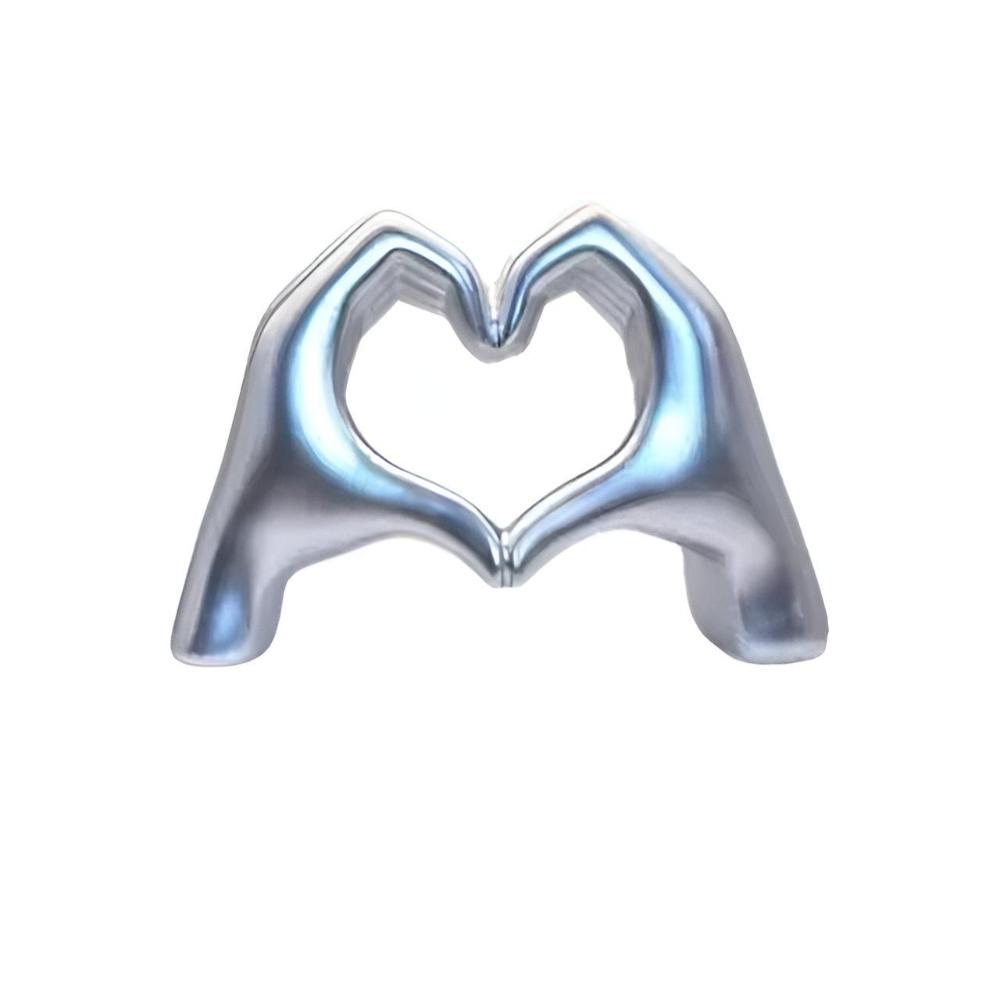Finger Heart Sculpture Durable Multi-Color Wall & Desk Display