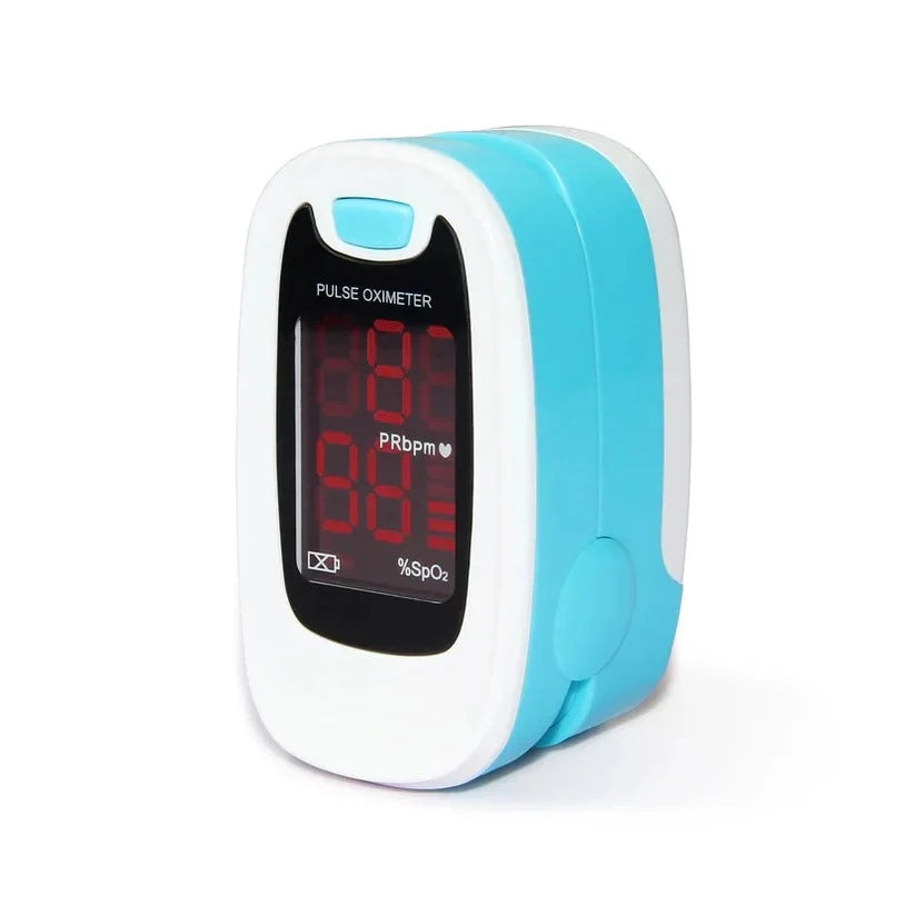 Fingertip Pulse Oximeter One-Button Digital Display 50-Hour Battery