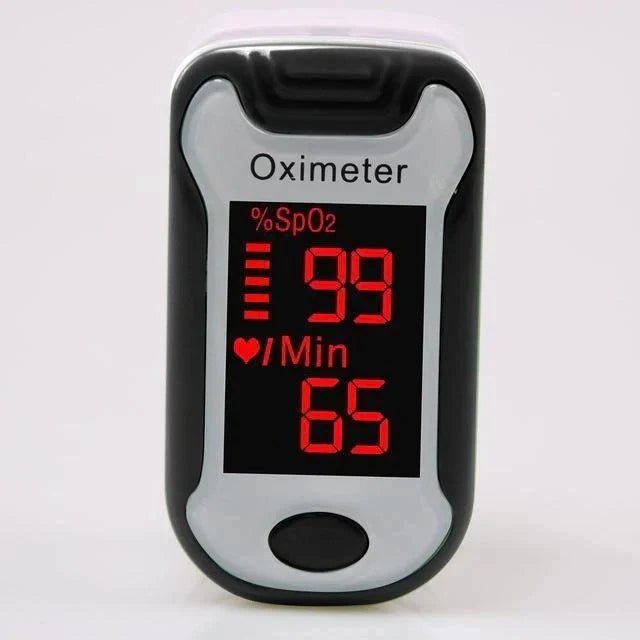 Fingertip Pulse Oximeter One-Button Digital Display 50-Hour Battery