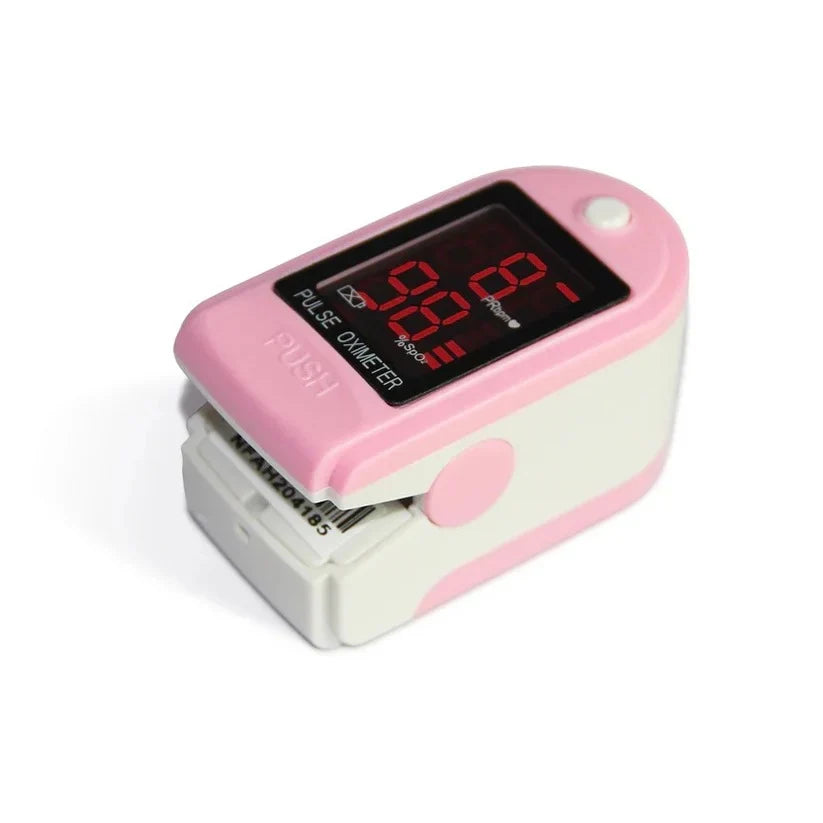 Fingertip Pulse Oximeter One-Button Digital Display 50-Hour Battery