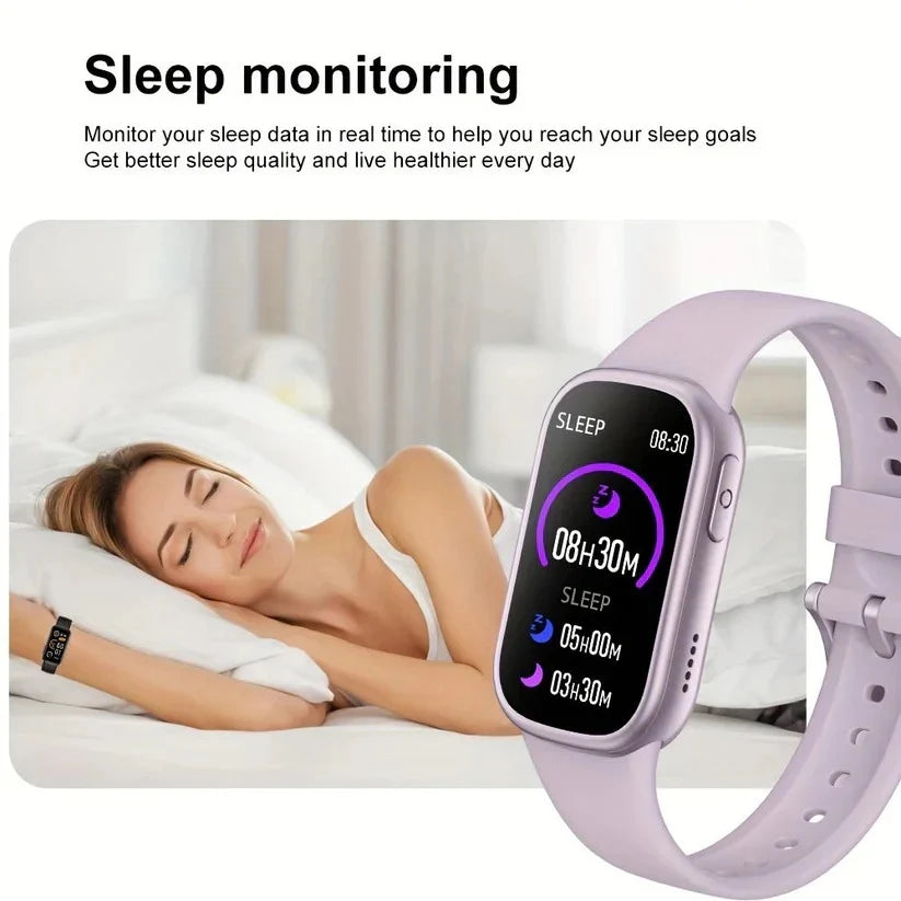 Fitness Smartwatch IP68 Water-Resistant Magnetic Charging 7-Day Battery