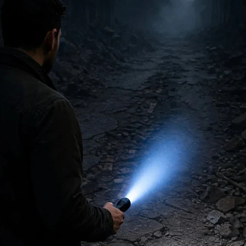 Flashlight Rechargeable Blue Laser Fire Starter