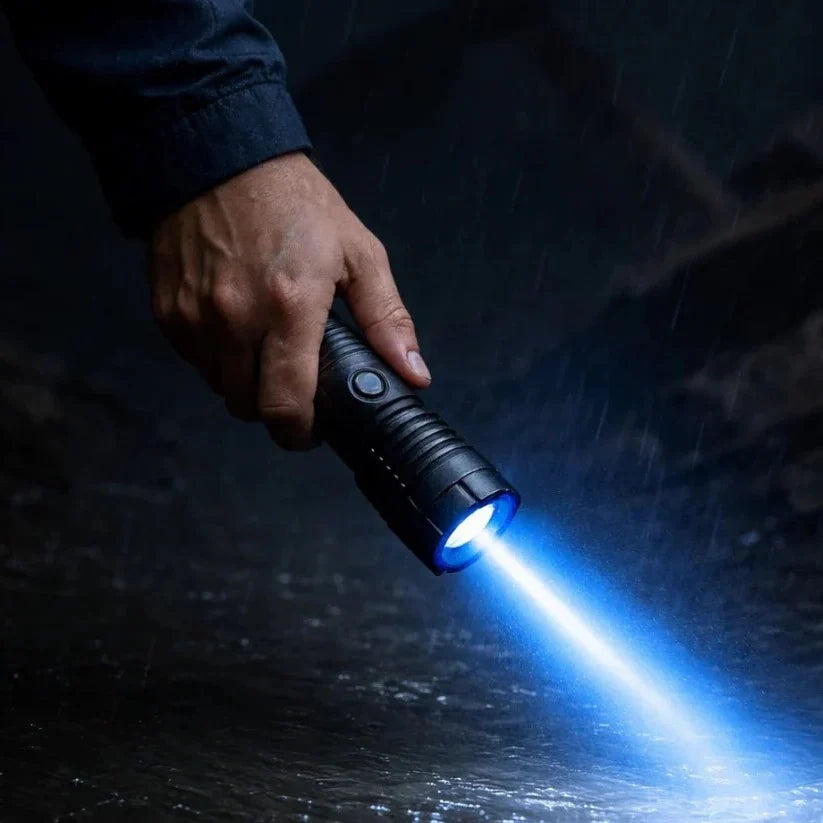 Flashlight Rechargeable Blue Laser Fire Starter