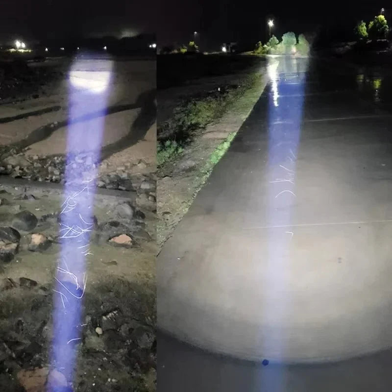 Flashlight Zoomable Flood-to-Spot USB Rechargeable