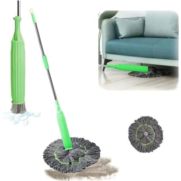 Floor Mop Self-Wringing 360 Degree Rotating Washable Microfiber