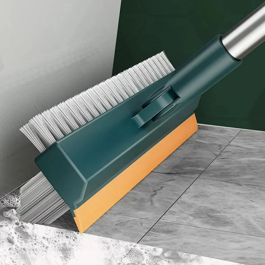 Floor Scrub Brush Stiff Bristles 180° Rotating Handle