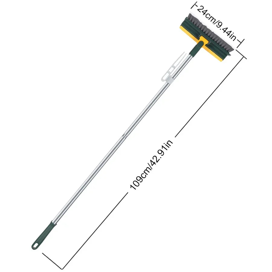 Floor Scrub Brush Stiff Bristles 180° Rotating Handle