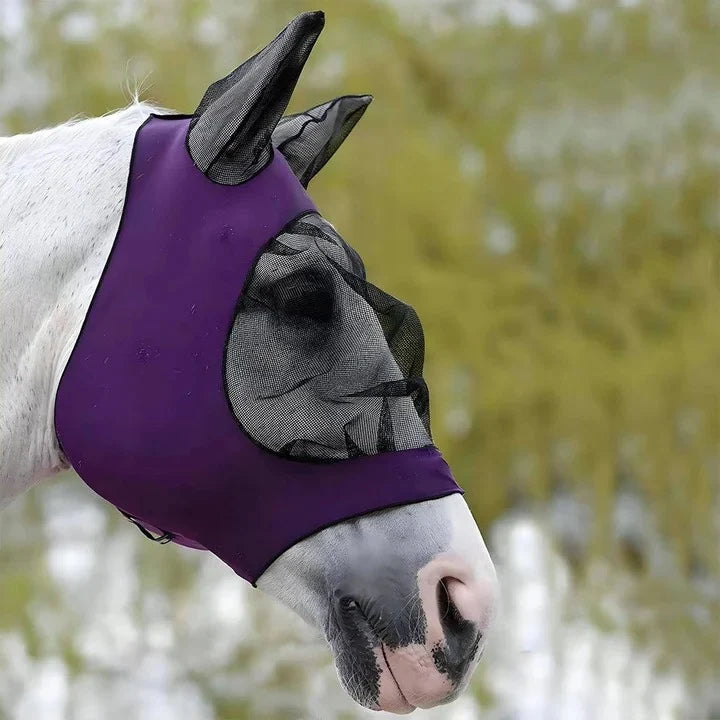 Fly Mask Breathable Mesh Face & Ears Universal Fit