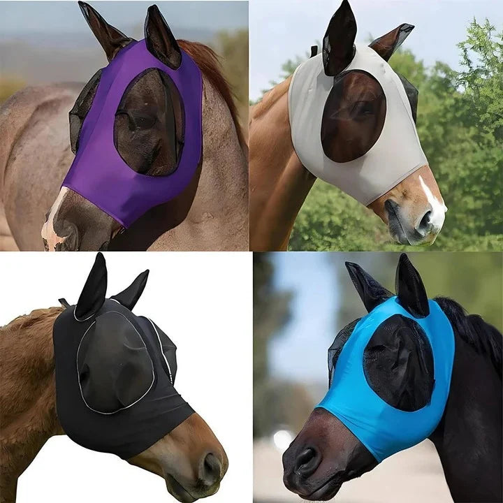 Fly Mask Breathable Mesh Face & Ears Universal Fit