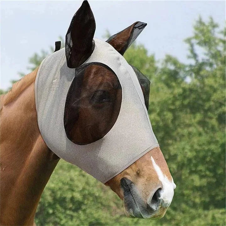 Fly Mask Breathable Mesh Face & Ears Universal Fit