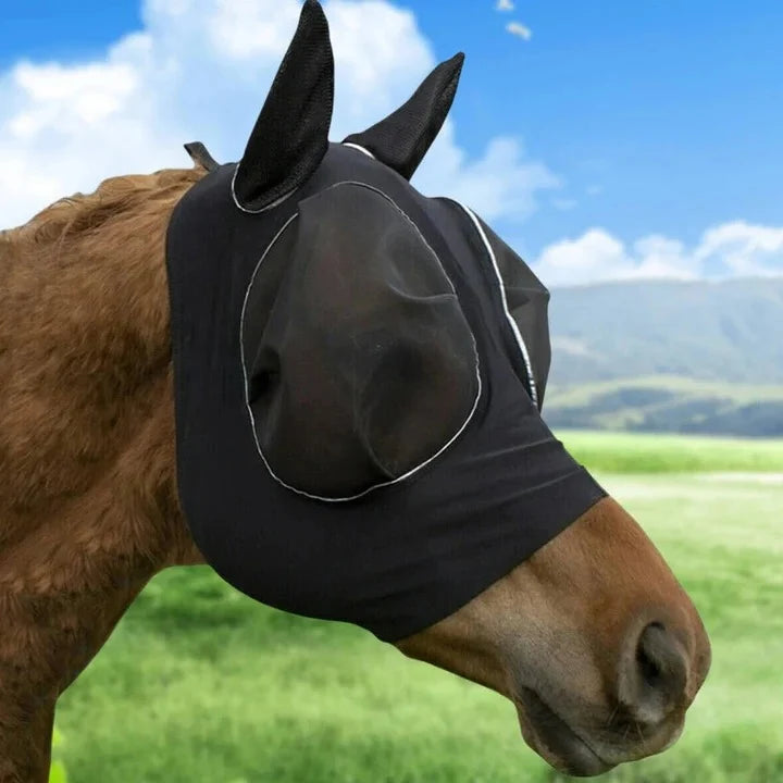 Fly Mask Breathable Mesh Face & Ears Universal Fit