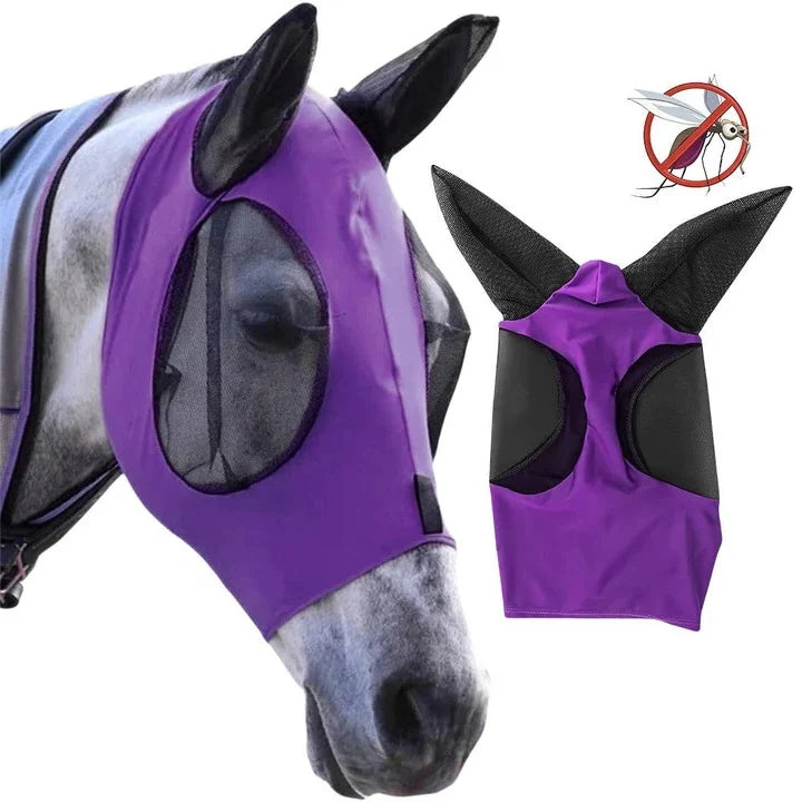 Fly Mask Breathable Mesh Face & Ears Universal Fit