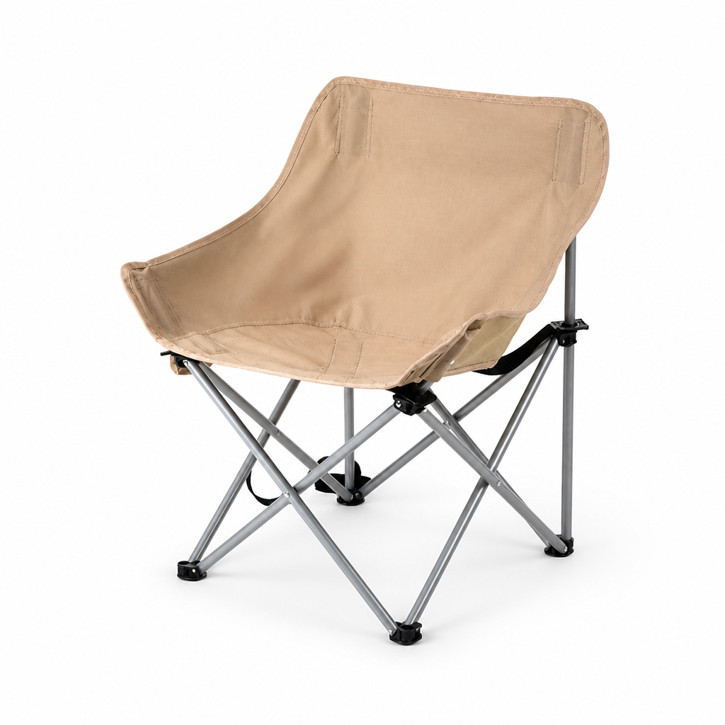Foldable Moon-Style Breathable Tear-Resistant Camping Chair