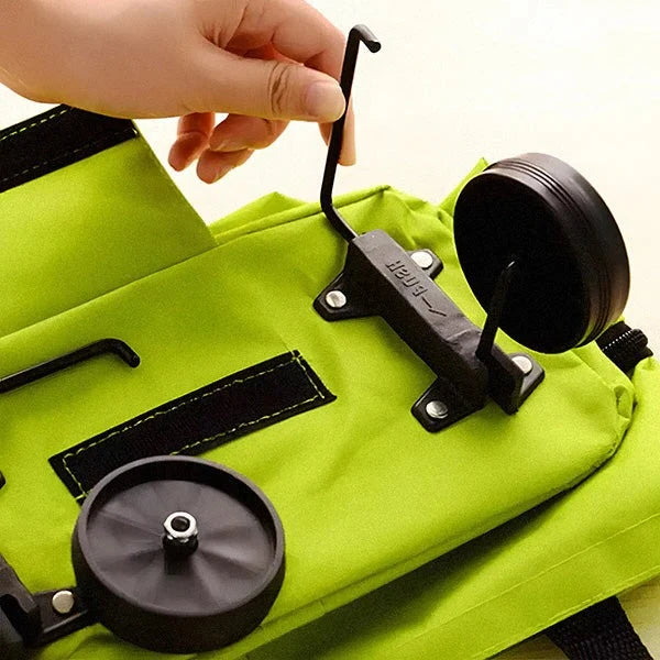 Foldable Shopping Cart Large Capacity 2-in-1 Carry & Roll