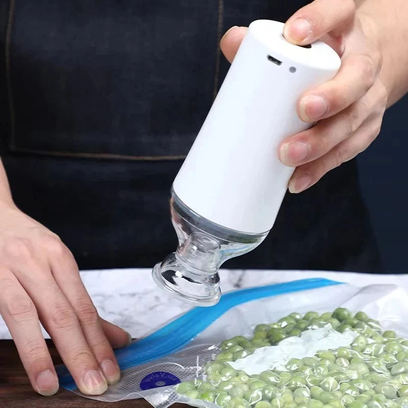 Food Vacuum Sealer USB Rechargeable 10-Second Seal