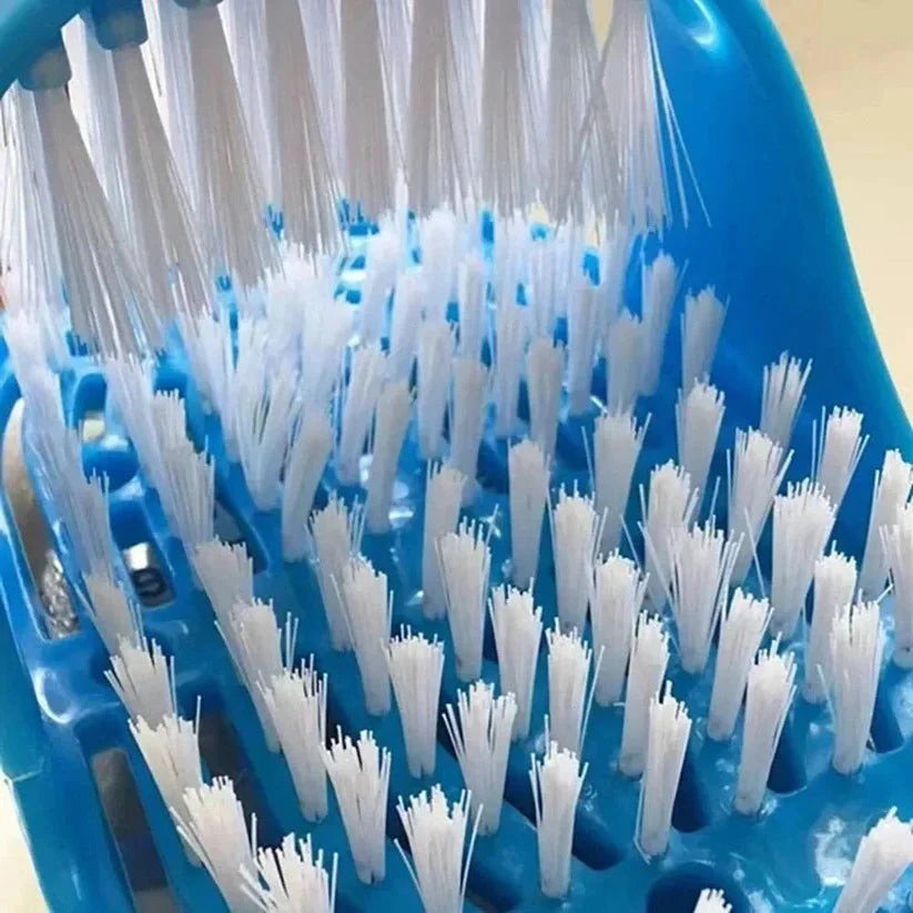 Foot Scrubber Hands-Free Non-Slip Self-Draining Bristles