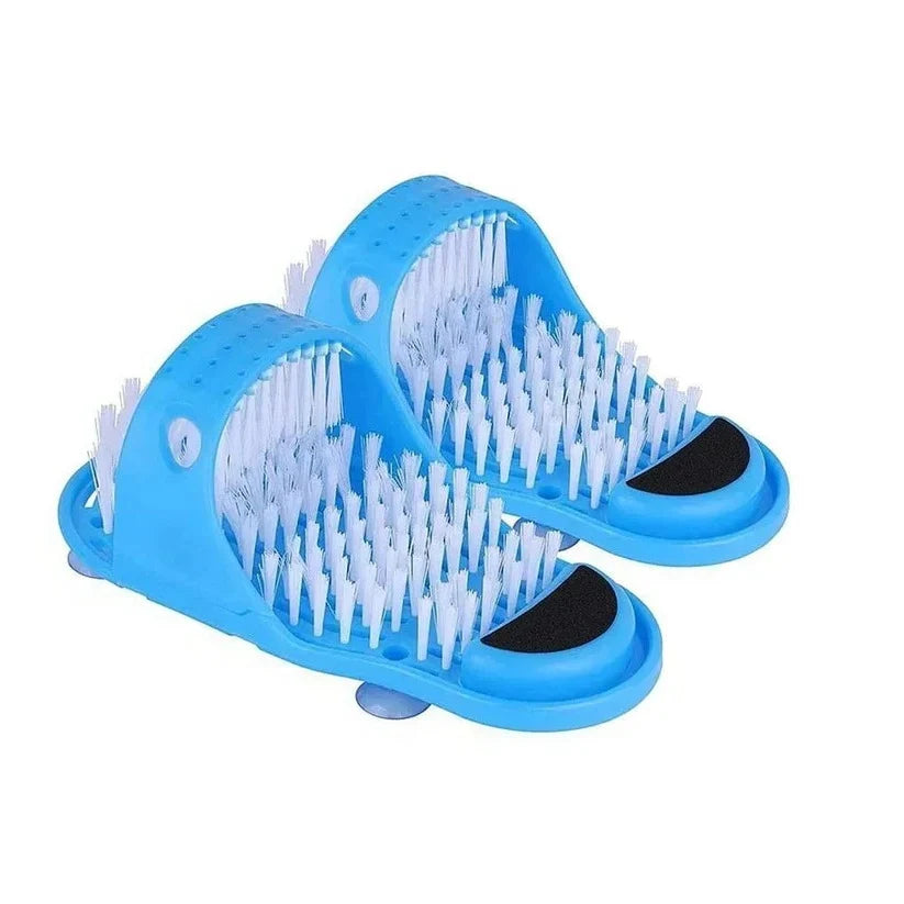 Foot Scrubber Hands-Free Non-Slip Self-Draining Bristles