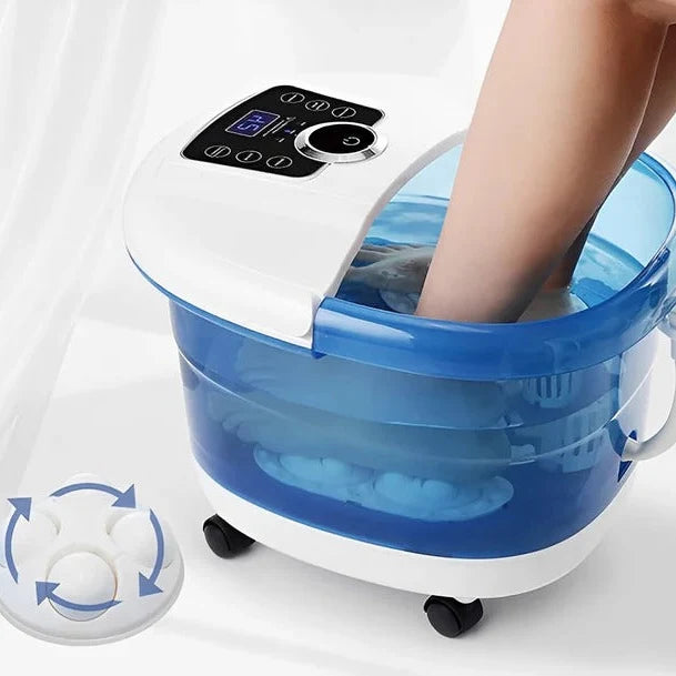 Foot Spa Massager Heated Bubble Rollers