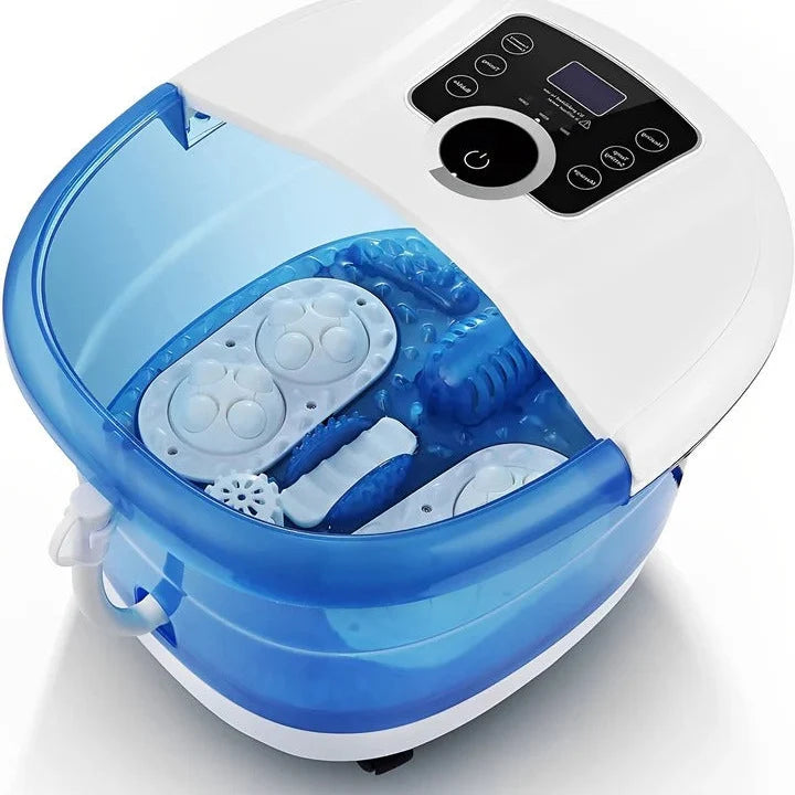 Foot Spa Massager Heated Bubble Rollers