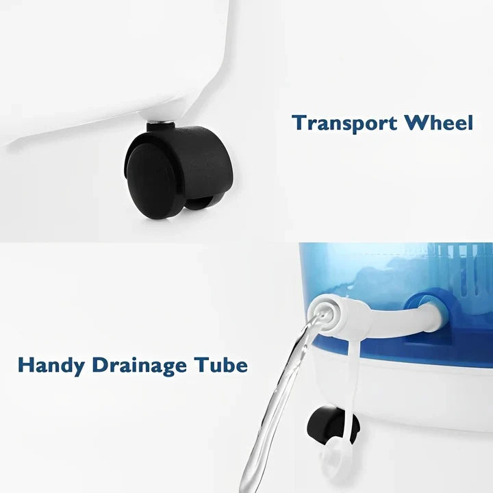 Foot Spa Massager Heated Bubble Rollers