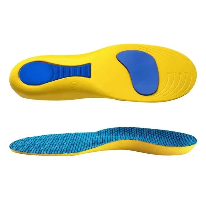 Foot Support Insoles Contoured Arch & Heel Support Moisture-Wicking Top