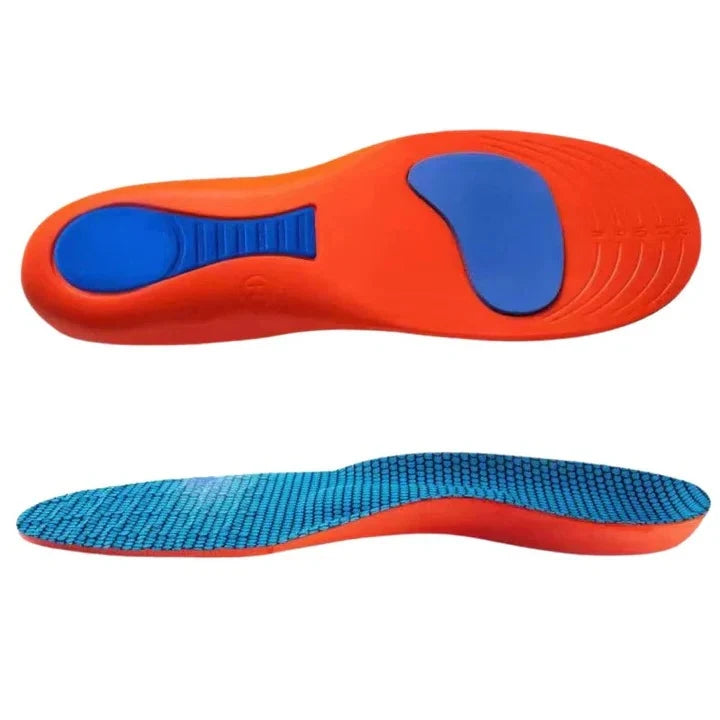 Foot Support Insoles Contoured Arch & Heel Support Moisture-Wicking Top