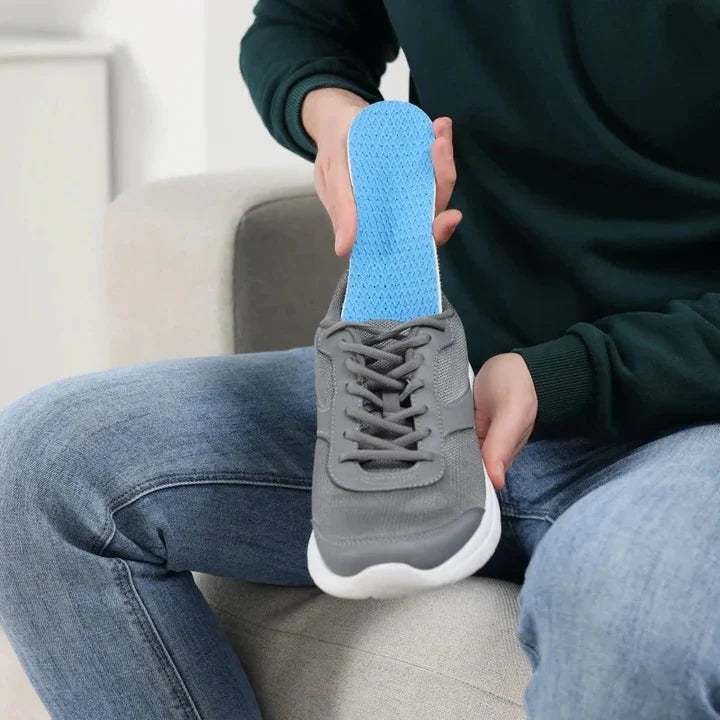 Foot Support Insoles Contoured Arch & Heel Support Moisture-Wicking Top