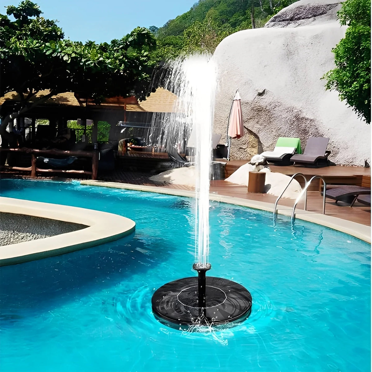 Fountain Pump Solar Powered Floating Interchangeable Nozzles