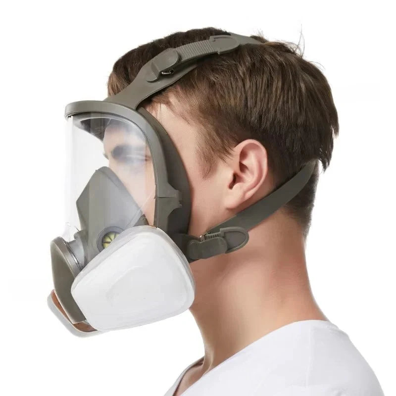 Full Face Respirator Mask Anti-Fog Lens & Silicone Seal
