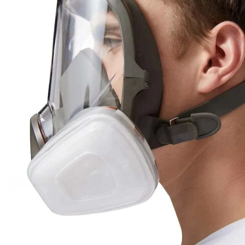 Full Face Respirator Mask Anti-Fog Lens & Silicone Seal