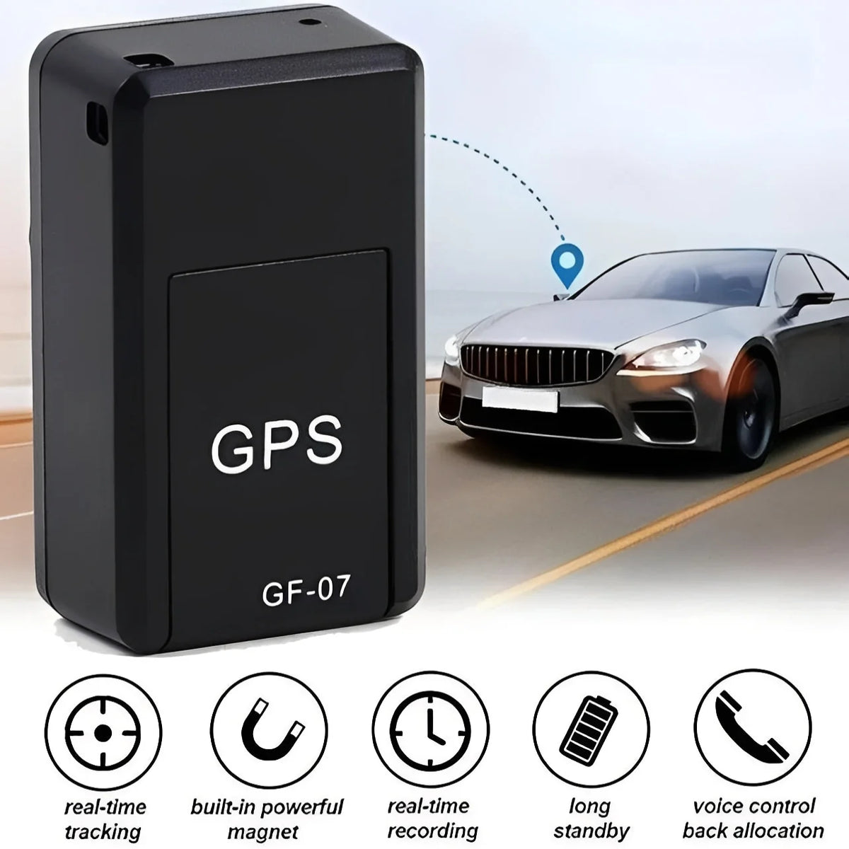 GPS Tracker Magnetic Mount Real-Time 180-Day Battery