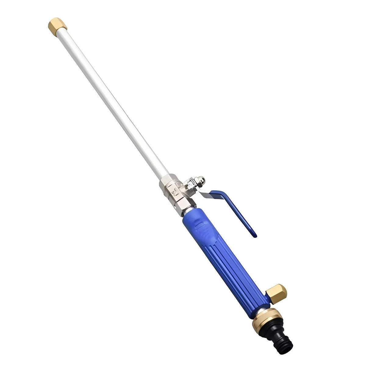 Garden Hose Nozzle High-Pressure 26ft Reach Brass Connector