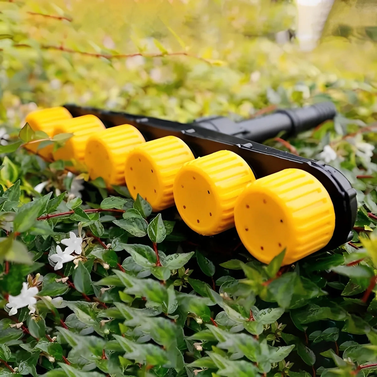 Garden Hose Nozzle Quick-Connect Adjustable Spray & Trigger Lock
