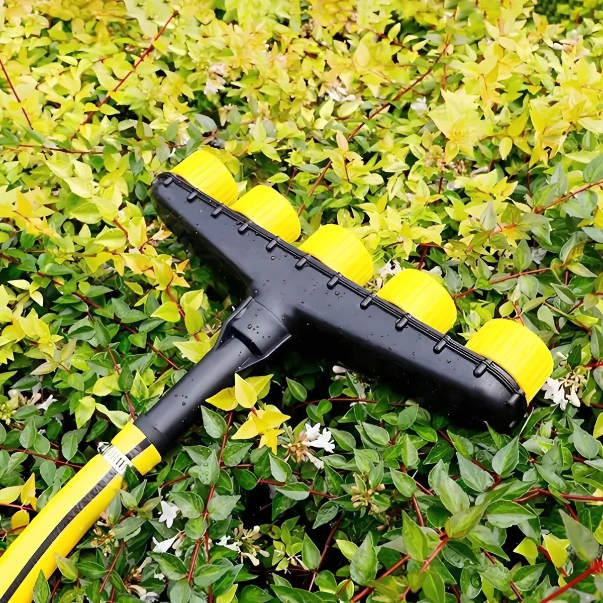 Garden Hose Nozzle Quick-Connect Adjustable Spray & Trigger Lock