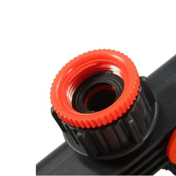 Garden Hose Splitter 4-Port Quick-Connect & Independent Valves