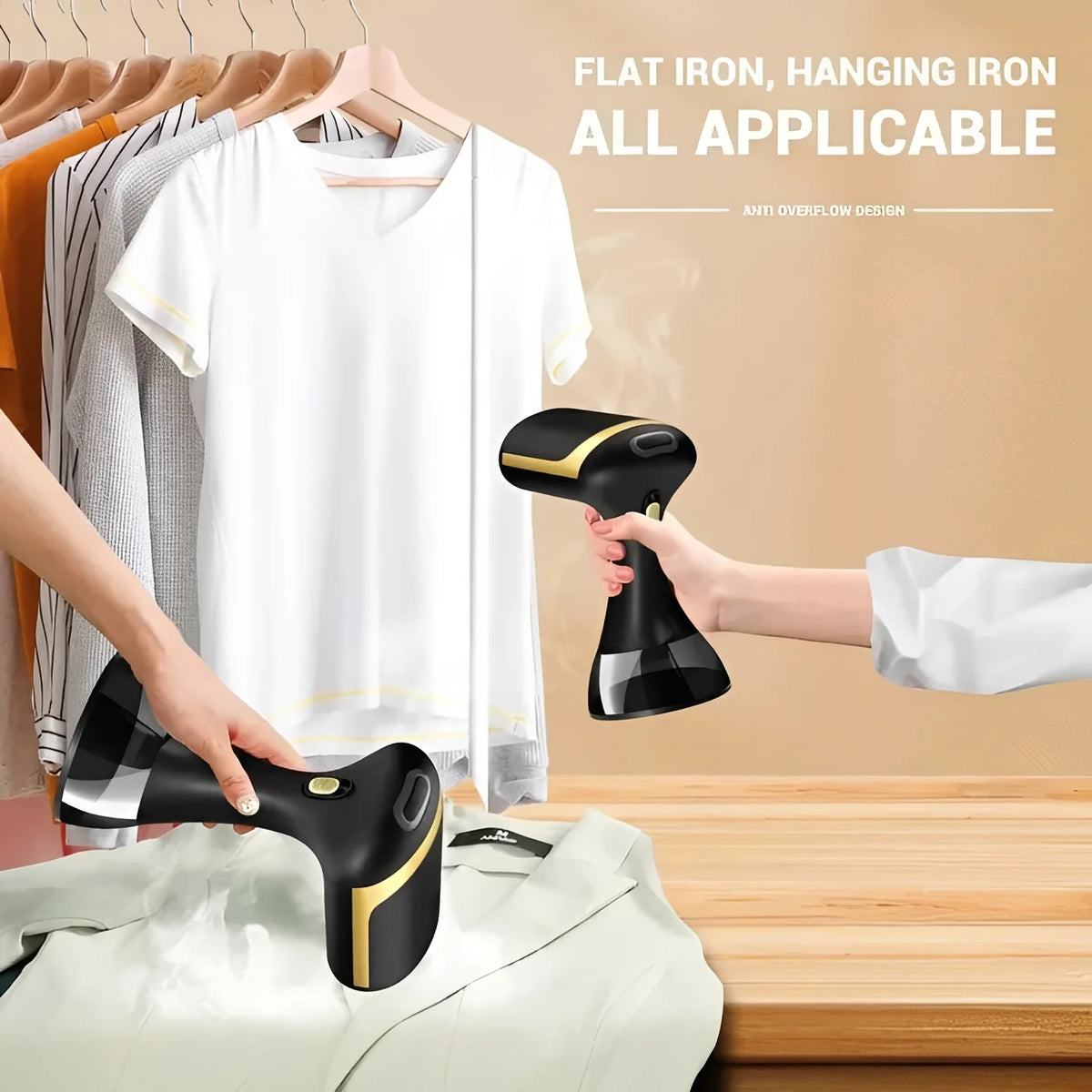 Garment Steamer 30-Second Heat Detachable Tank & Auto Shut-Off