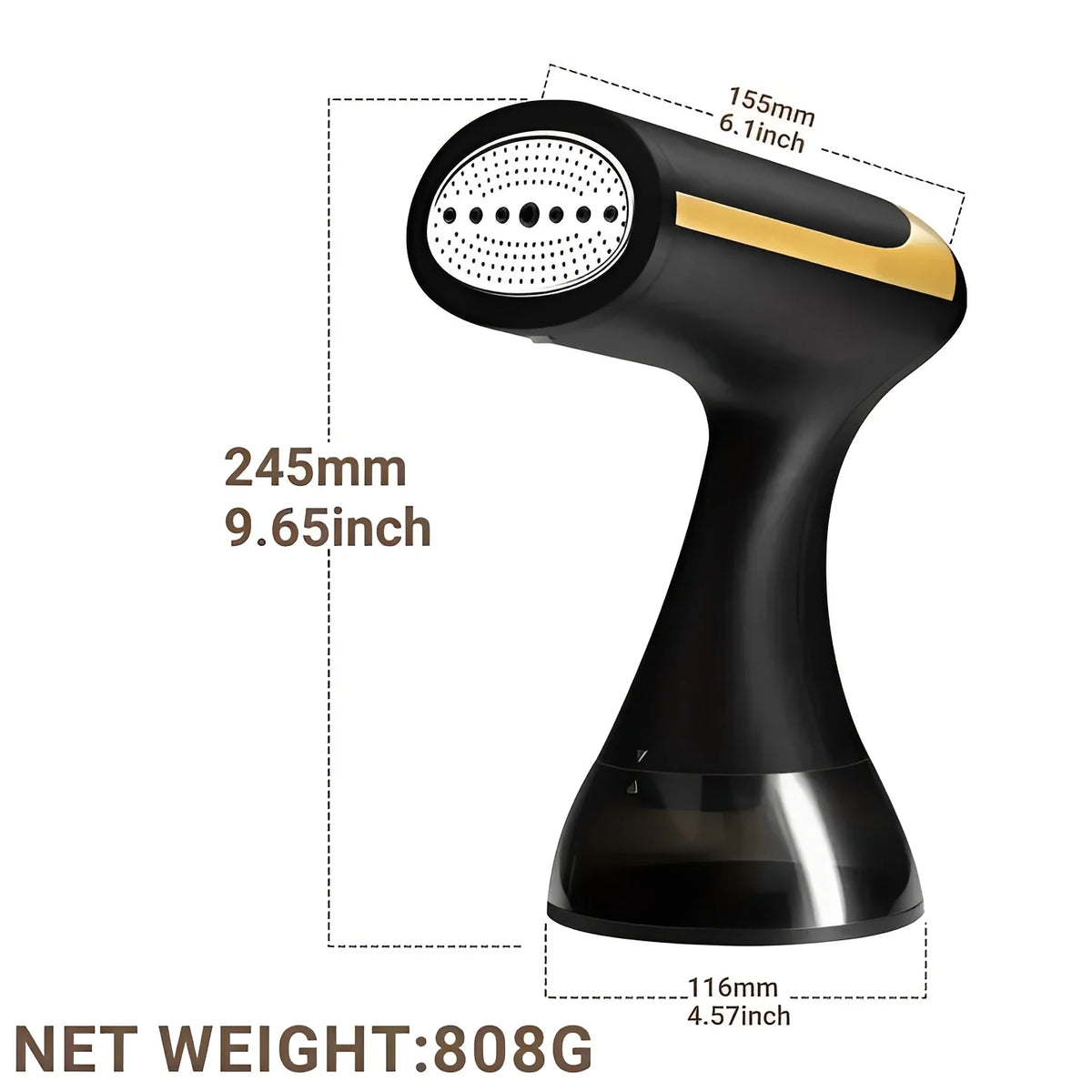 Garment Steamer 30-Second Heat Detachable Tank & Auto Shut-Off