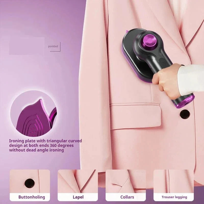 Garment Steamer Rotating Handle Ceramic Plate Visible Tank