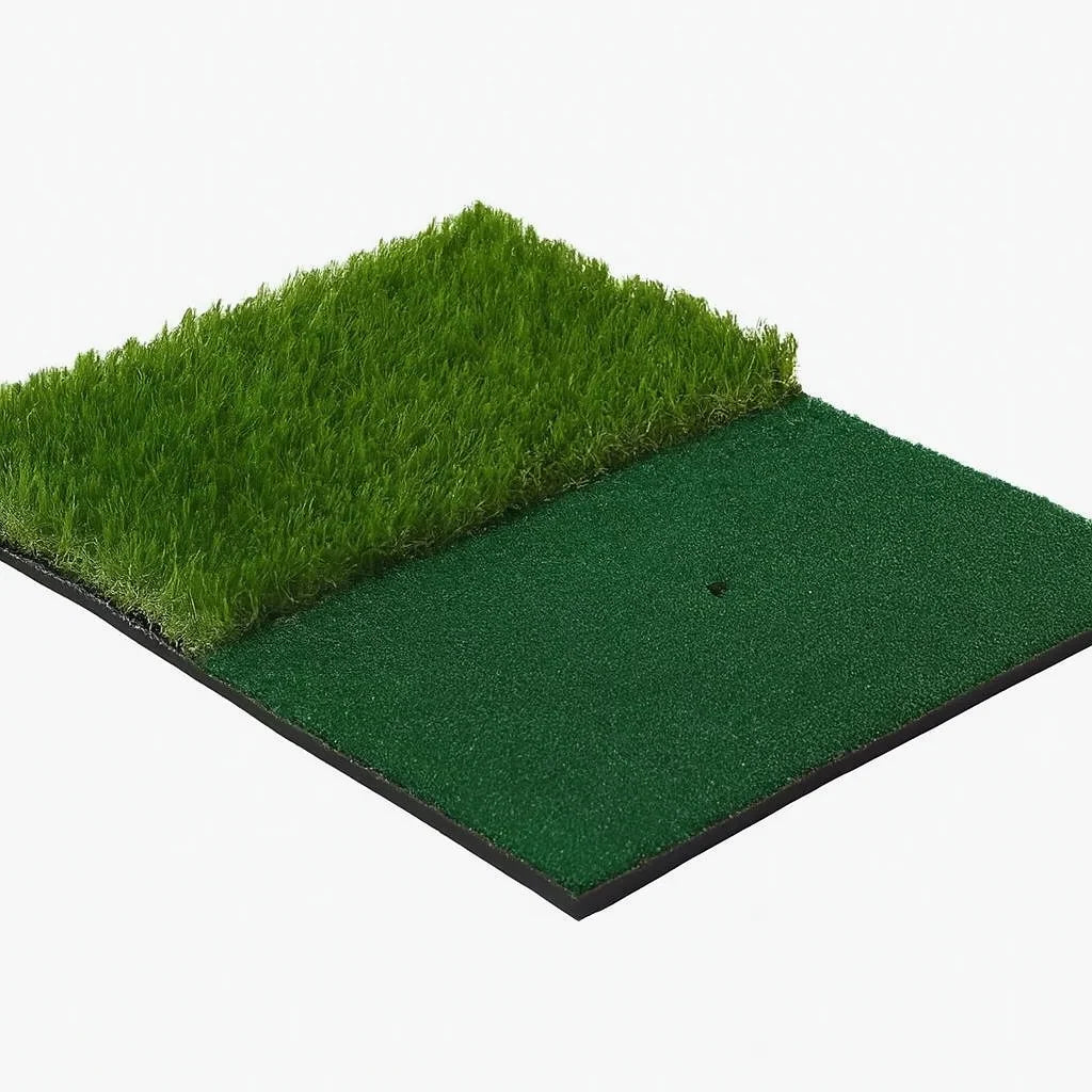 Golf Practice Mat Realistic Turf & Integrated Tee