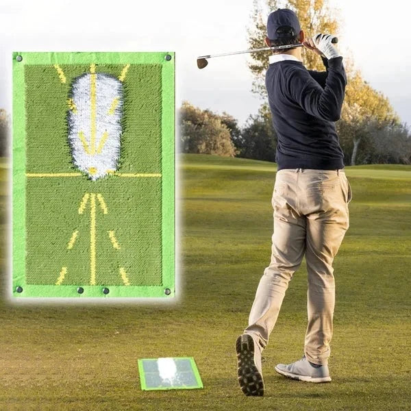 Golf Swing Training Mat Visual Swing-Path Feedback