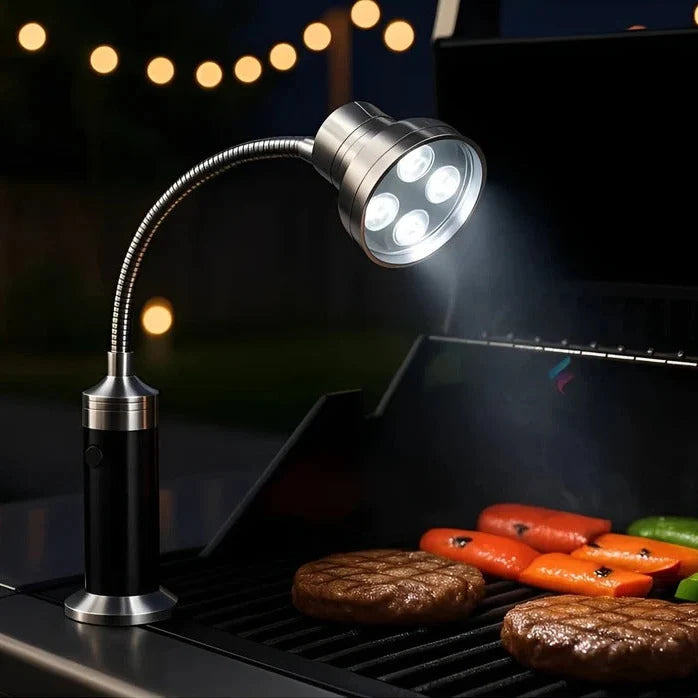 Grill Light Magnetic Base & Flexible Gooseneck Battery Operated