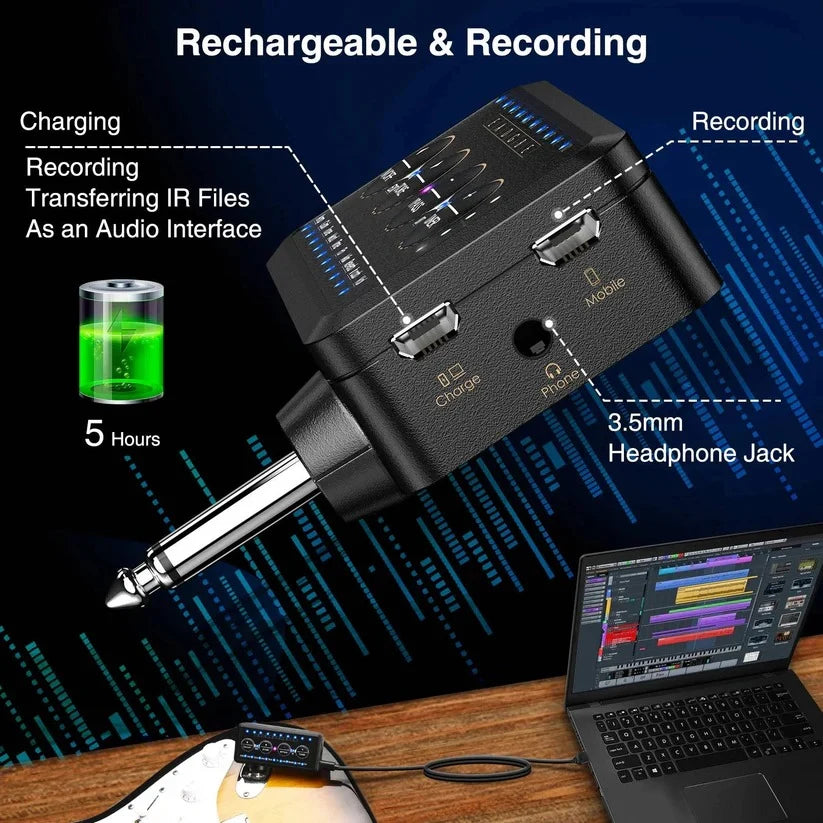 Guitar Amp Silent Practice Bluetooth & USB