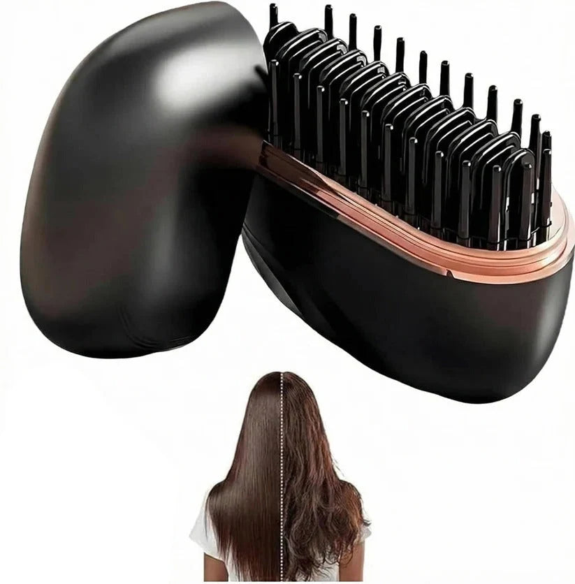 Hair Straightening Comb Cordless USB 45-Minute Battery