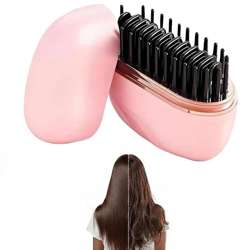 Hair Straightening Comb Cordless USB 45-Minute Battery