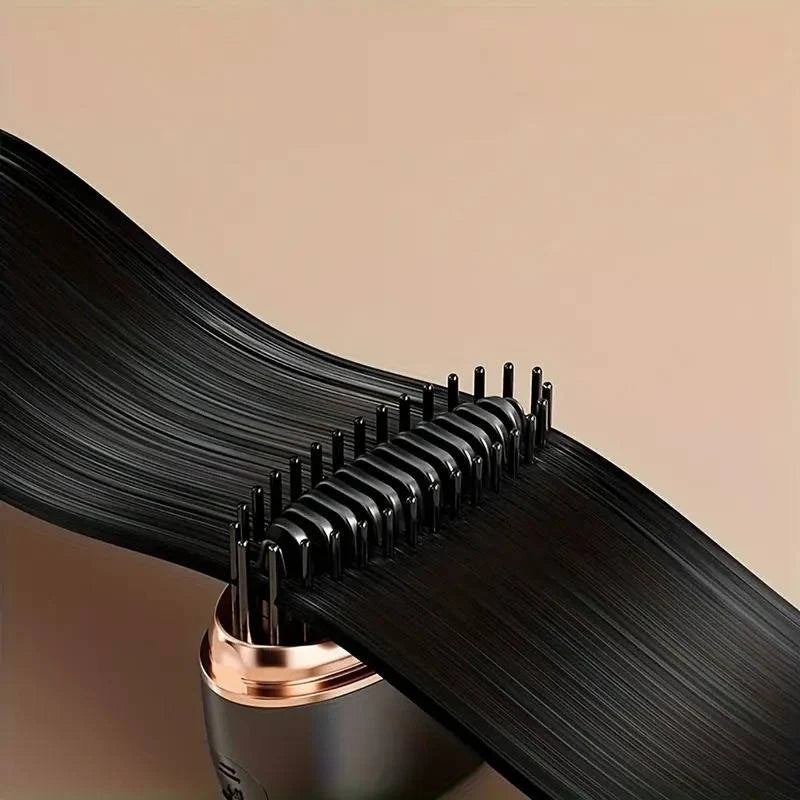 Hair Straightening Comb Cordless USB 45-Minute Battery