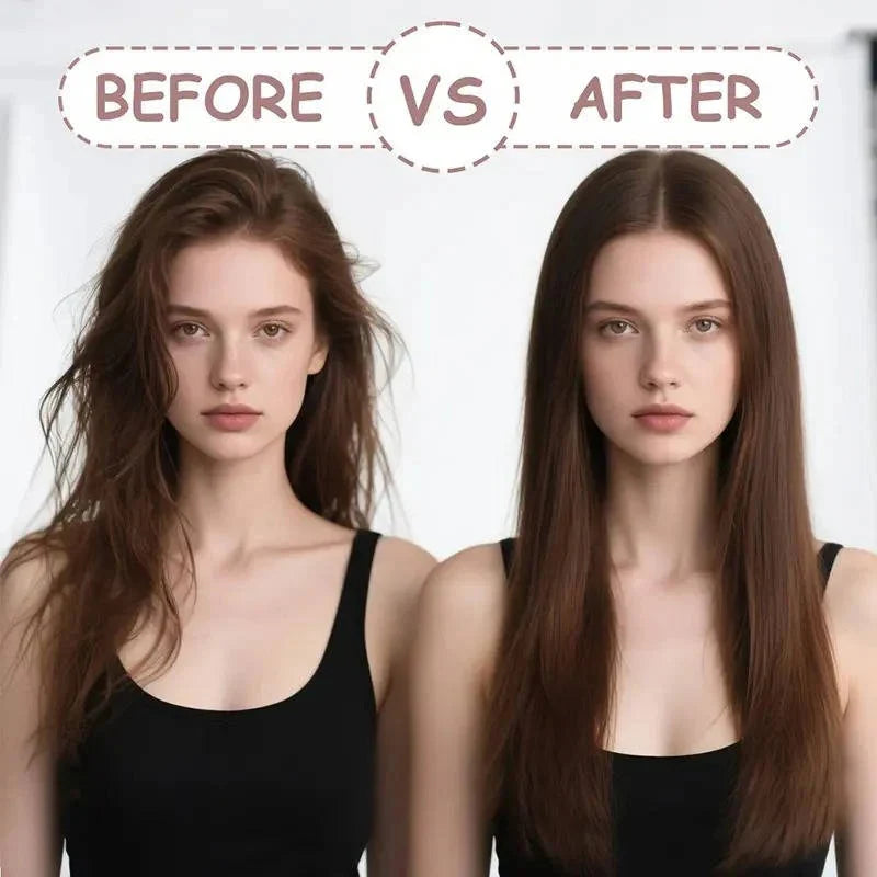 Hair Straightening Comb Cordless USB 45-Minute Battery