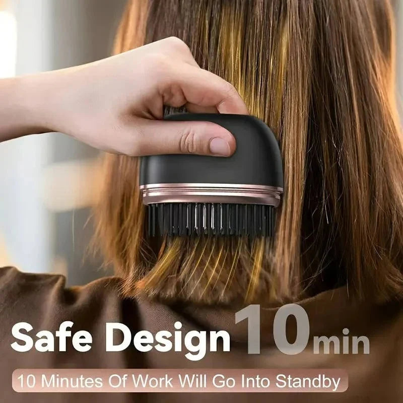 Hair Straightening Comb Cordless USB 45-Minute Battery