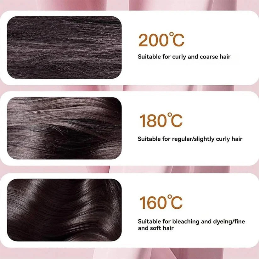 Hair Straightening Comb Cordless USB 45-Minute Battery