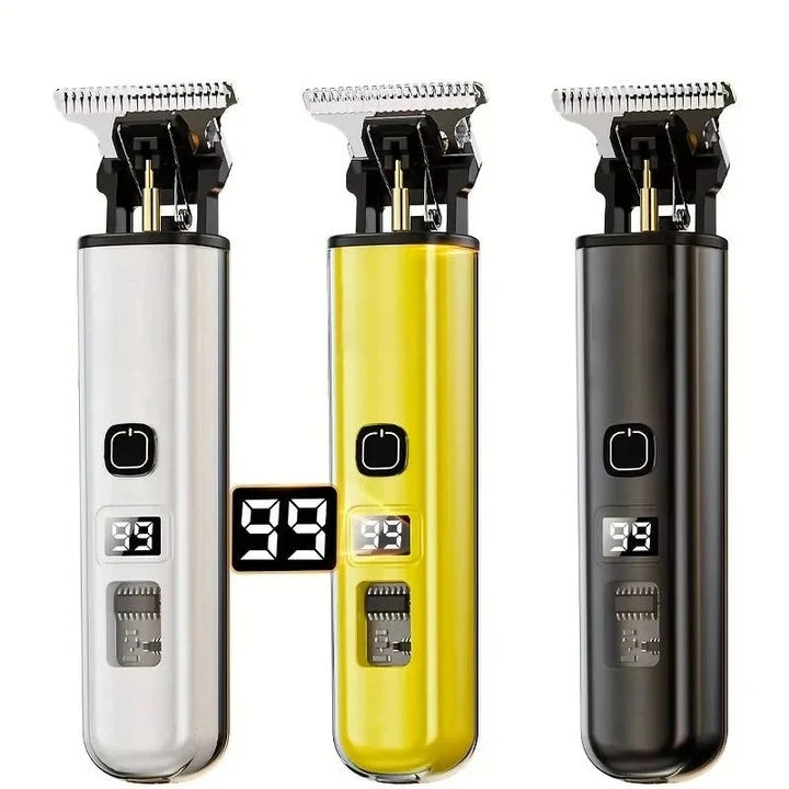 Hair Trimmer Rounded Blade LED Display 60-Min Runtime